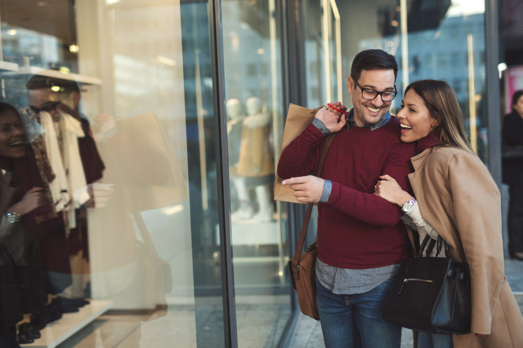 Couple at shopping