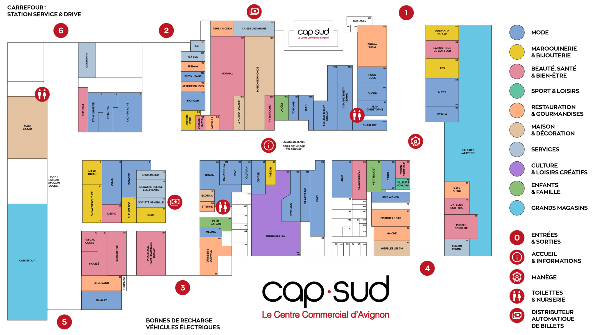 PLAN INTERACTIF - Cap sud
